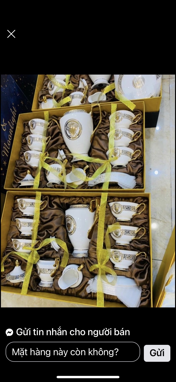 BỘ BÌNH TRÀ SỨ XƯƠNG CAO CẤP PHONG CÁCH CHÂU ÂU SANG TRỌNG, KÈM 6 ĐĨA LÓT TÁCH, 1 TỐNG TRÀ , 1 TỐNG SỮA - VD157