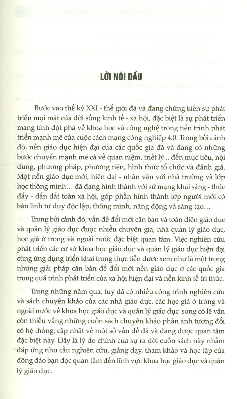 Khoa Học Giáo Dục Và Quản Lý Giáo Dục - Lý Luận &amp; Thực Tiễn