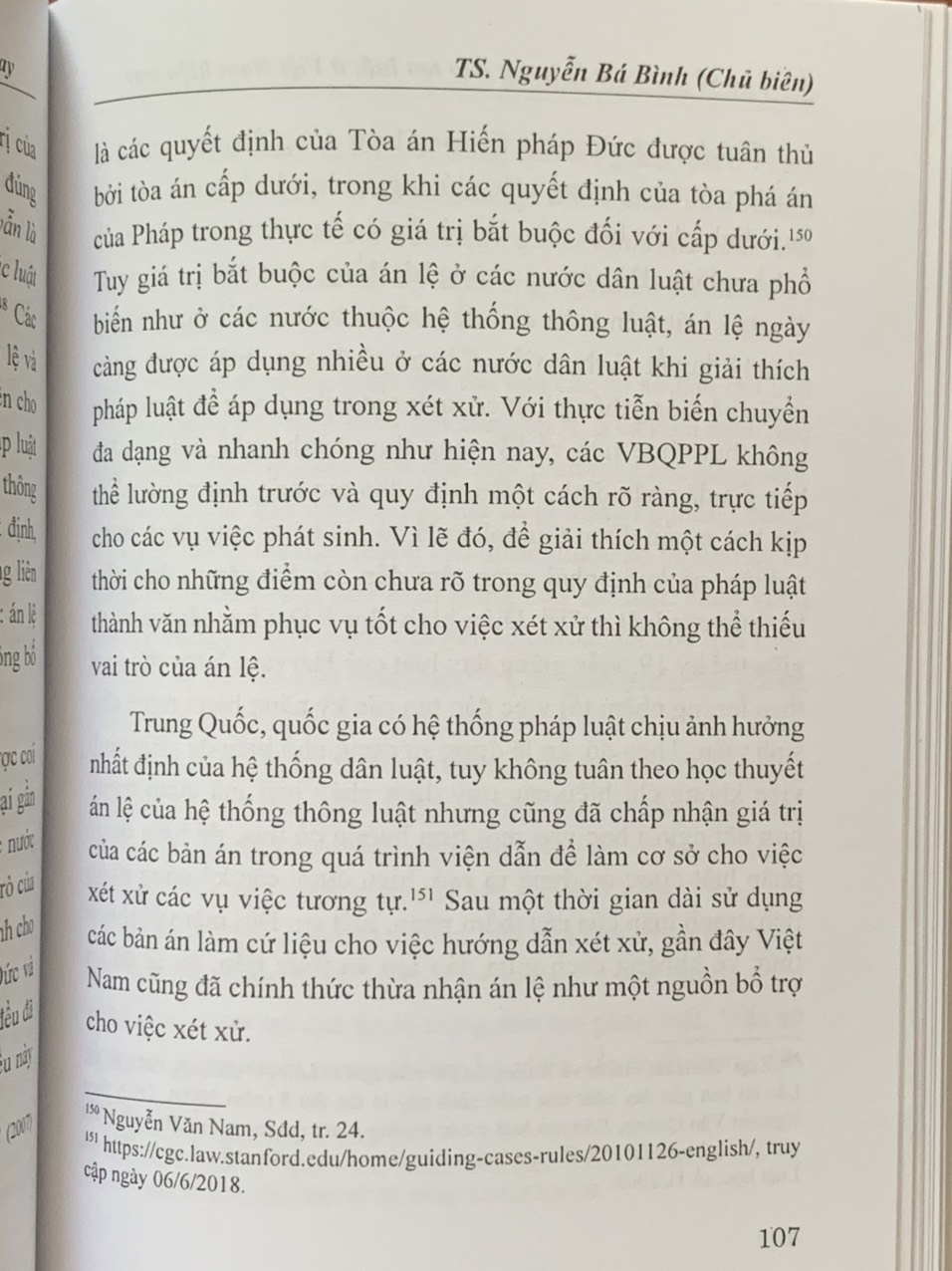 Án lệ và sử dụng án lệ trong đào tạo luật ở Việt Nam hiện nay