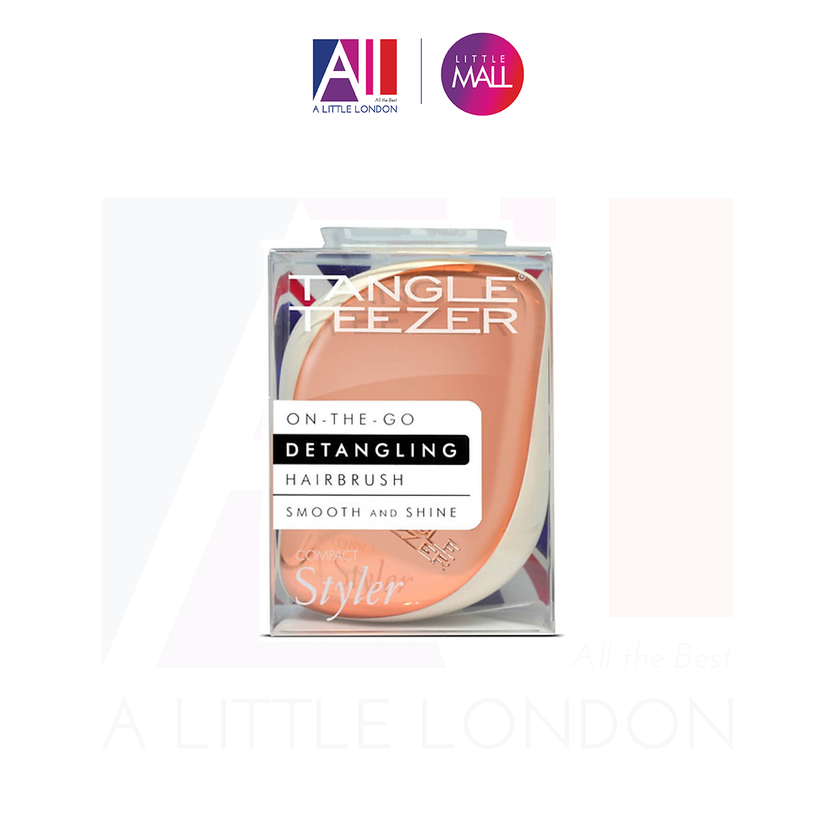 Lược Tangle Teezer Compact Styler Detangling Hairbrush - Vàng Trắng (Bill Anh)