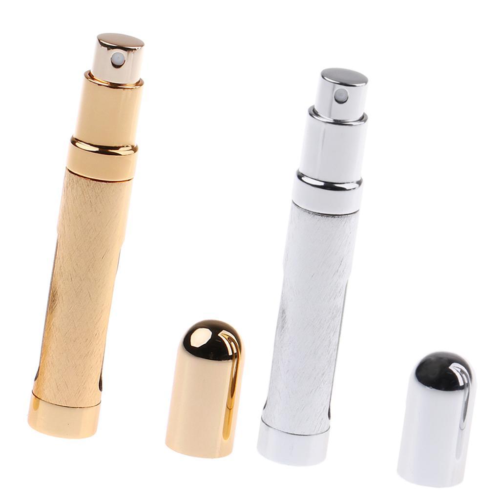 2Pcs Refillable Empty Travel Bottle Makeup Aftershave Perfume 12ml