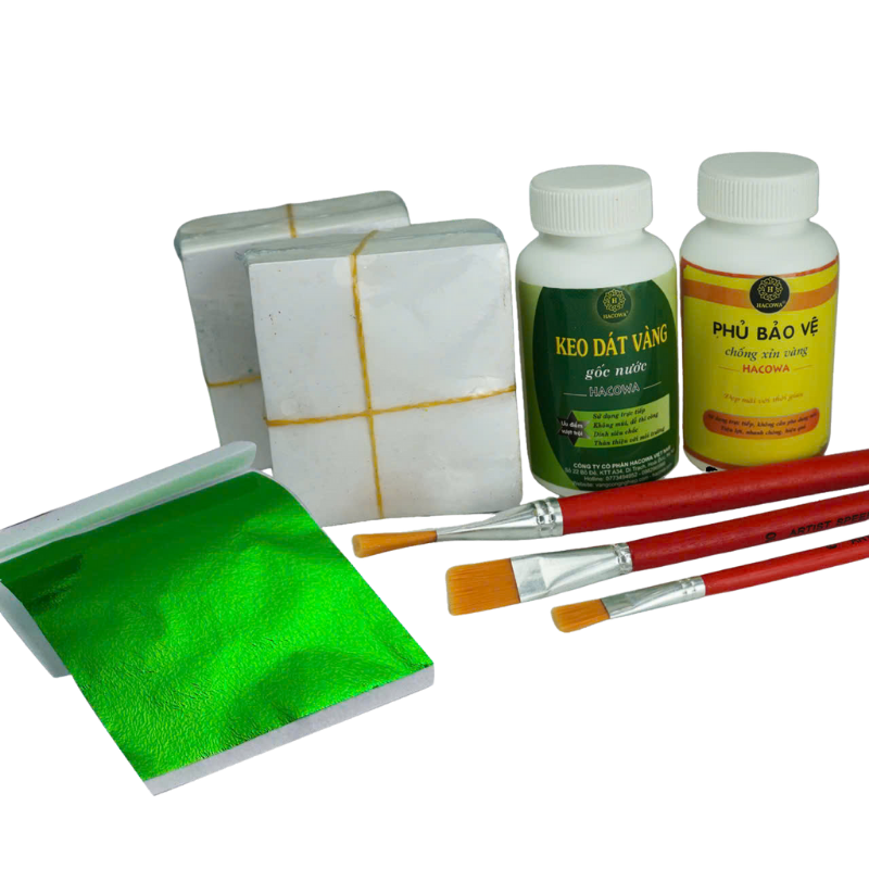 Combo dát vàng gốc nước 1000 lá vàng đa sắc 8 màu siêu hot