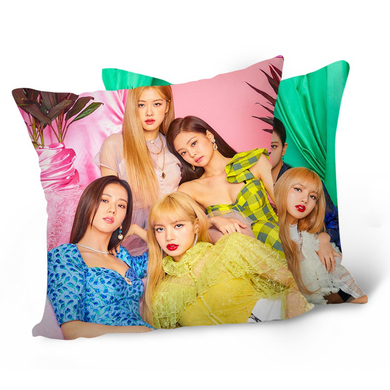 Gối vuông Black Pink in 2 mặt cực đẹp