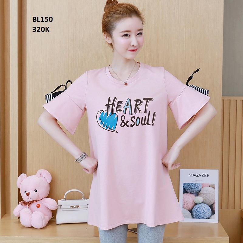 Bộ bầu cotton mặc nhà đi chơi Bl150