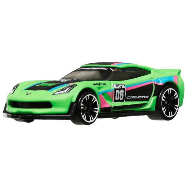 Đồ Chơi Mô Hình Siêu Xe Neon Speeders - Corvette C7 Z06 - Hot Wheels HRW81/HLH72