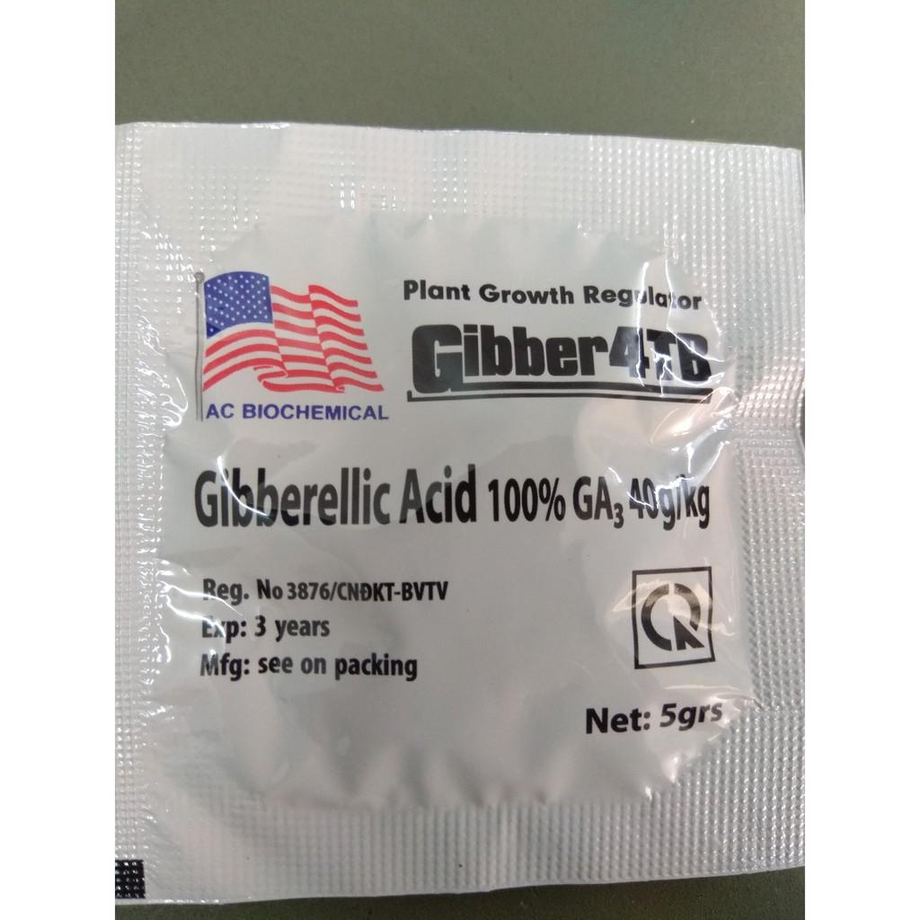 Thuốc kích thích sinh trưởng cây trồng Gibber 4TB GA 3- 5 gram