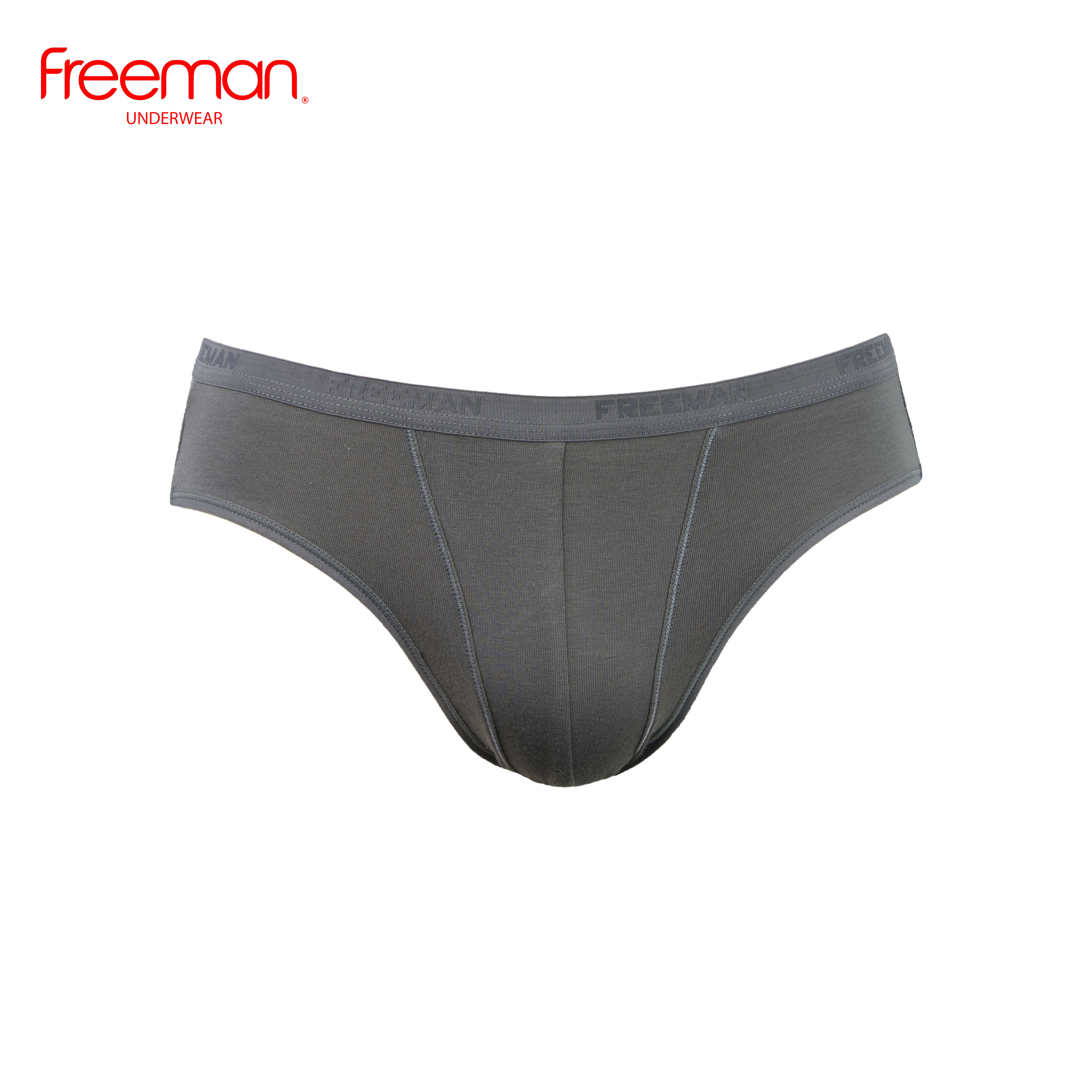 Combo 5 quần lót nam Freeman, chất liệu cotton thấm hút mồ hôi tốt, lưng bản nhỏ thoải mái 6045