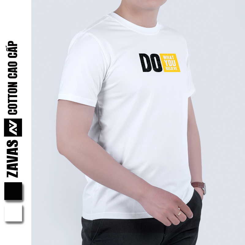 Áo phông nam cổ tròn cao cấp ngắn tay đẹp chất vải cotton co giãn 4 chiều thoáng mát ZAVAS Z01