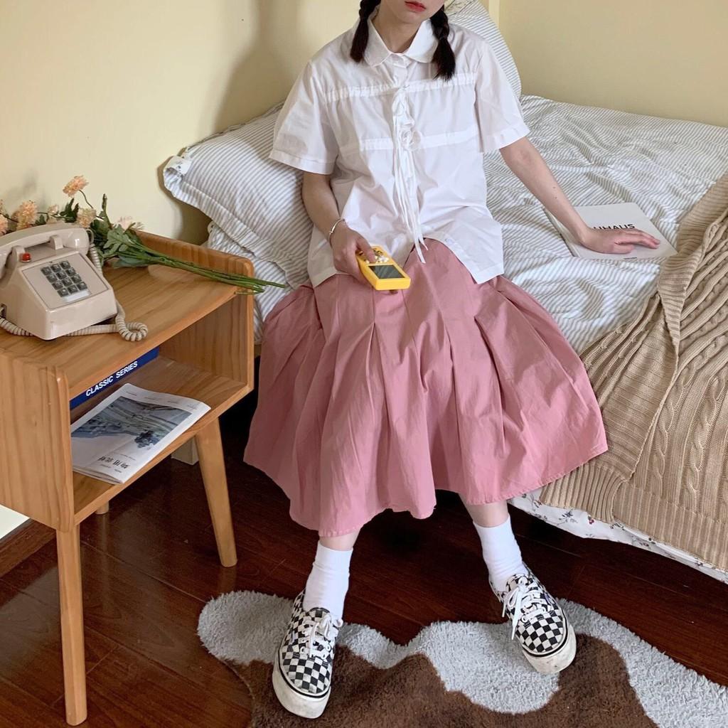 Áo sơ mi nữ cổ sen