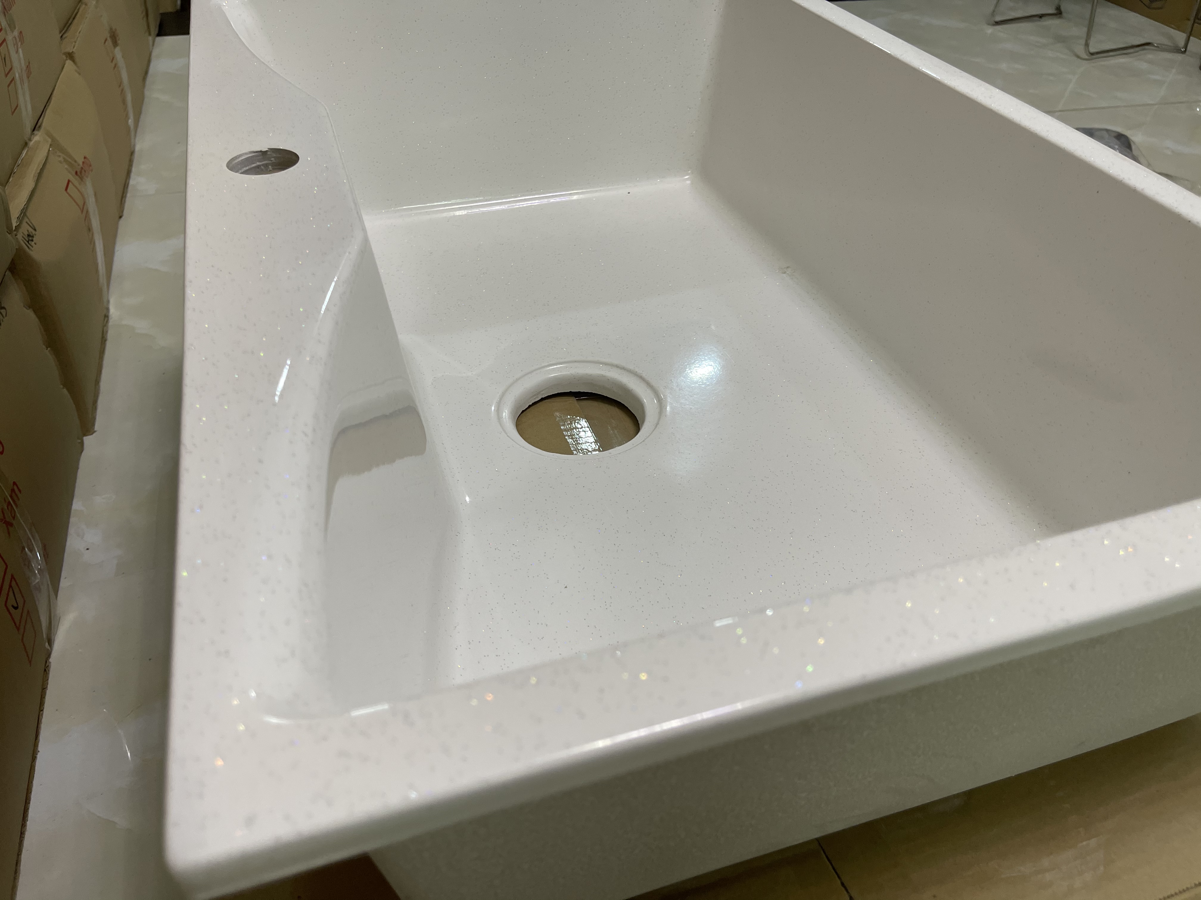 Chậu rửa chén bát đá nhân tạo -kích thước 73*48*20