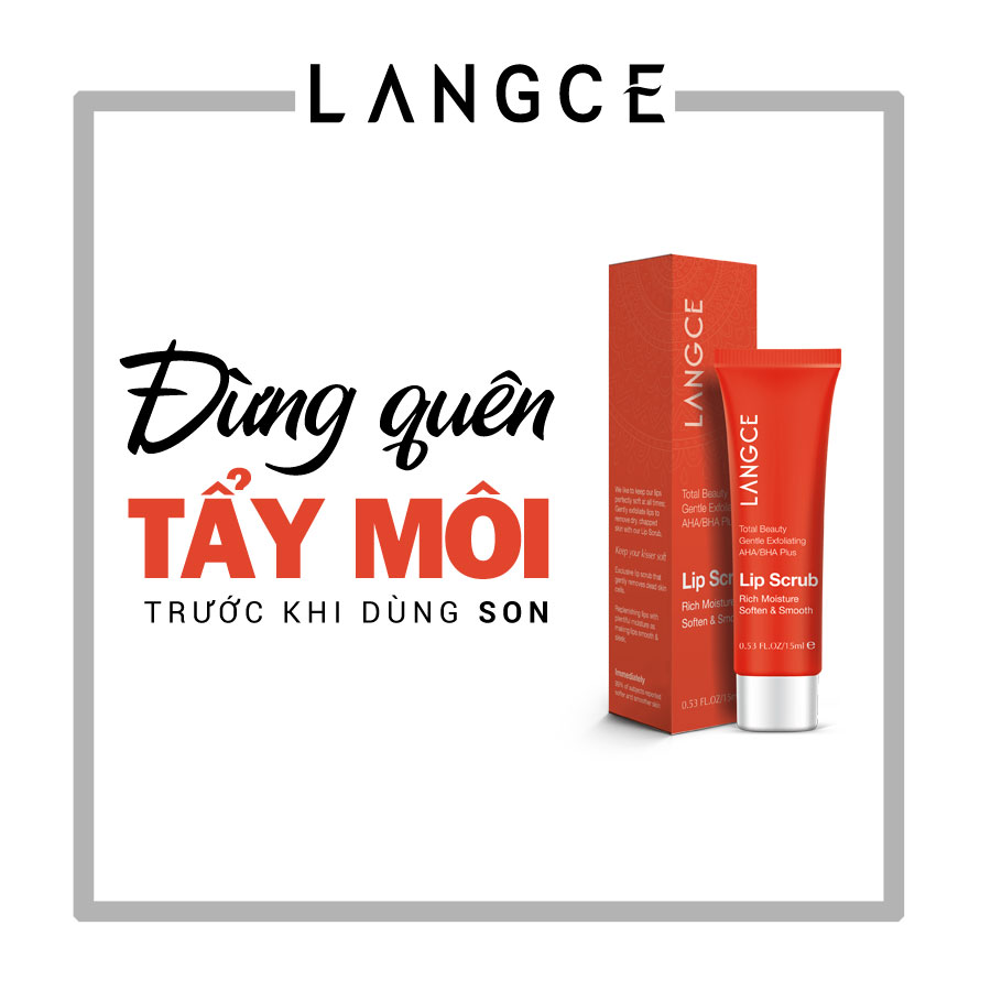 Gel Tẩy Tế Bào Chết Môi - 1 Phút - 15ml Trái Cây TẶNG Kem Làm Rụng Lông Trắng Da 20ml LANGCE