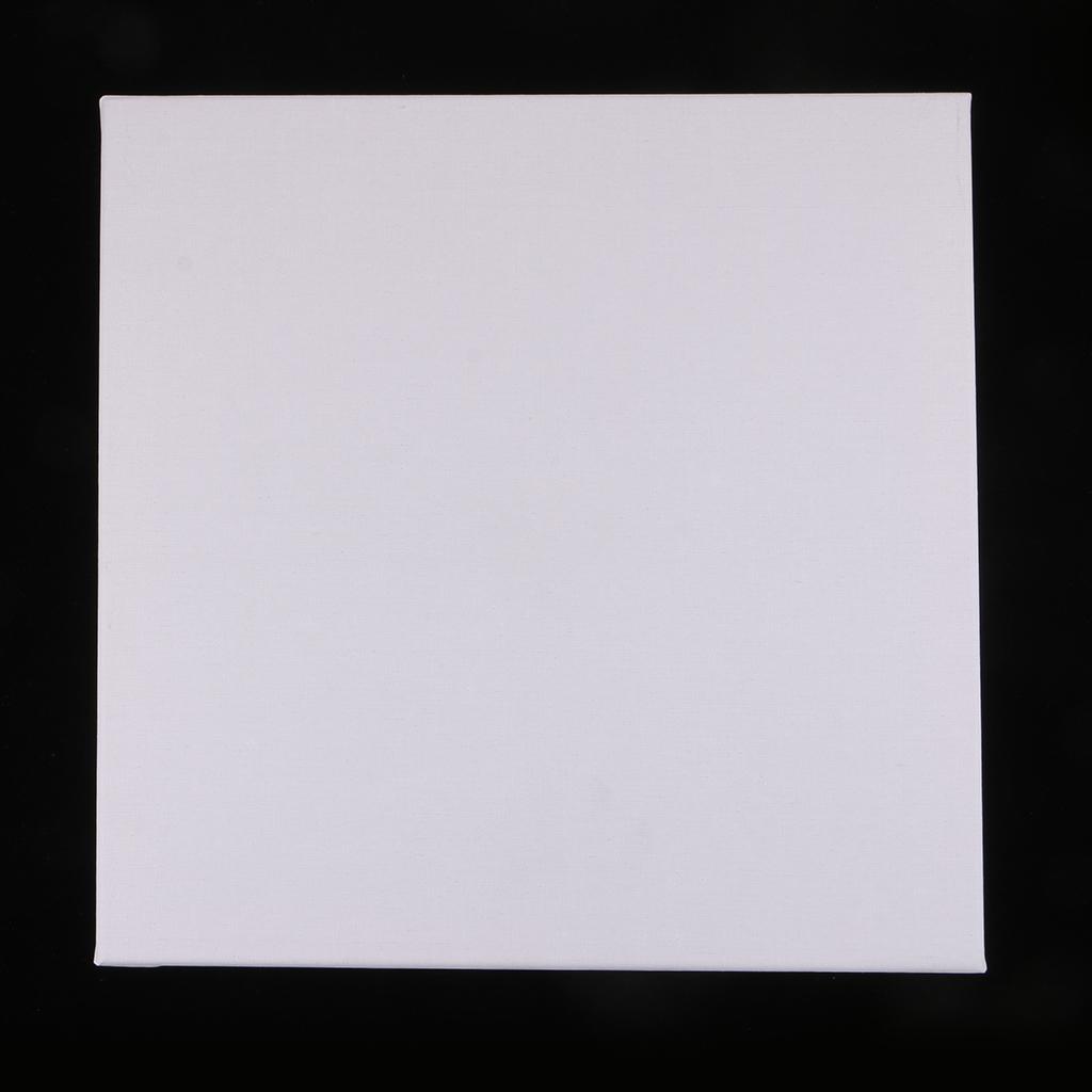 2Pcs Art Supply Artist 16"x 16" Blank White Wooden Frame Canvas Panel Boards