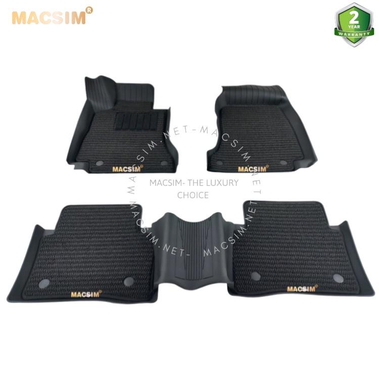 Thảm lót sàn ô tô 2 lớp cao cấp dành cho xe Mercedes Benz E 2016+ nhãn hiệu Macsim 3w