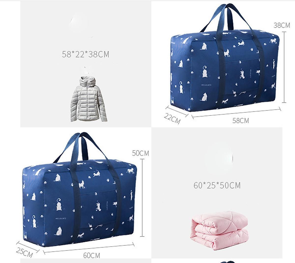 Set 3 túi đựng chăn màn quần áo chống thấm - màu ngẫu nhiên
