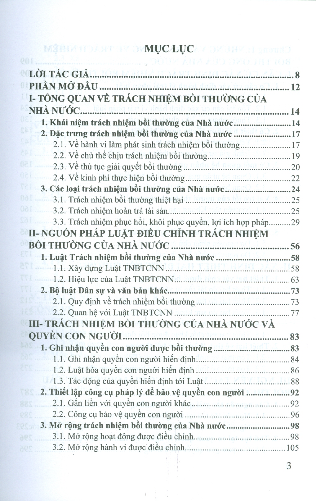 PHÁP LUẬT VIỆT NAM VỀ TRÁCH NHIỆM BỒI THƯỜNG CỦA NHÀ NƯỚC (Sách chuyên khảo)