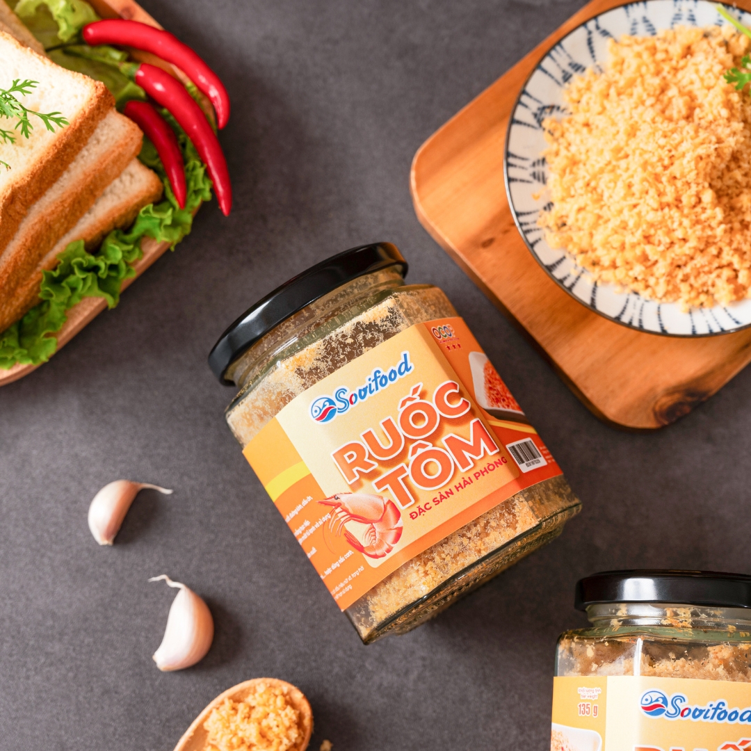 Ruốc Tôm Sovifood - Tôm Biển Tự Nhiên, Giàu Canxi, Omega 3, An Tâm Cho Bé - 200G