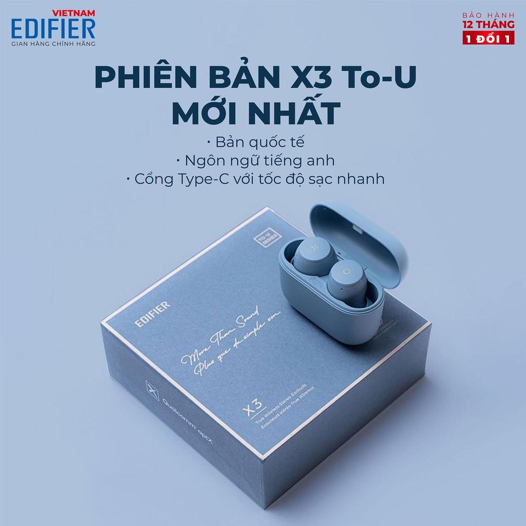 Tai nghe Bluetooth 5.0 EDIFIER X3 To-U Âm thanh Stereo - Chống nước IP55 - Hàng chính hãng - Bảo hành 12 tháng 1 đổi 1