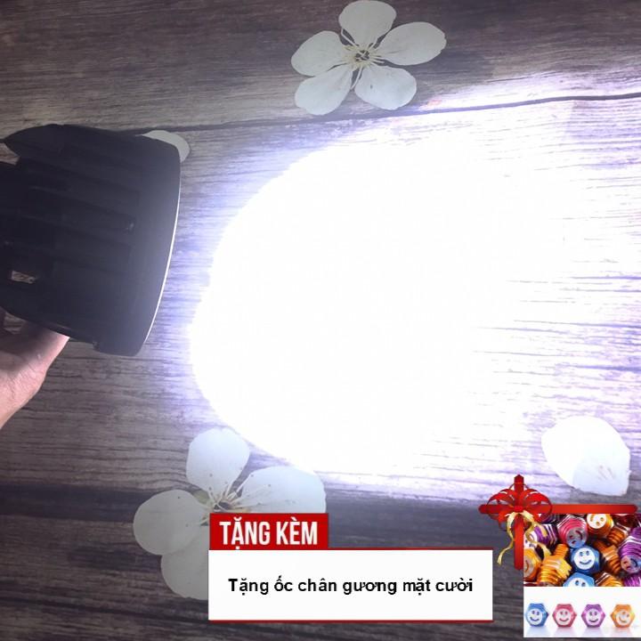 Đèn LED trợ sáng L2 cho xe máy A212-TK02 - Tặng kèm ốc chân gương mặt cười