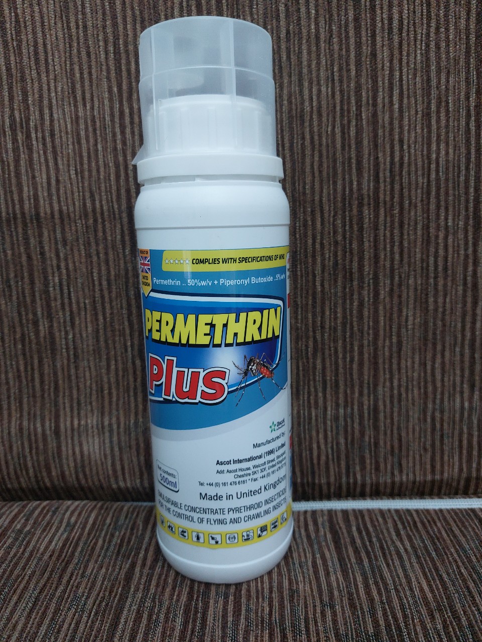 Thuốc diệt muỗi chống kháng thế hệ mới PERMETHRIN PLUS chai 500ml