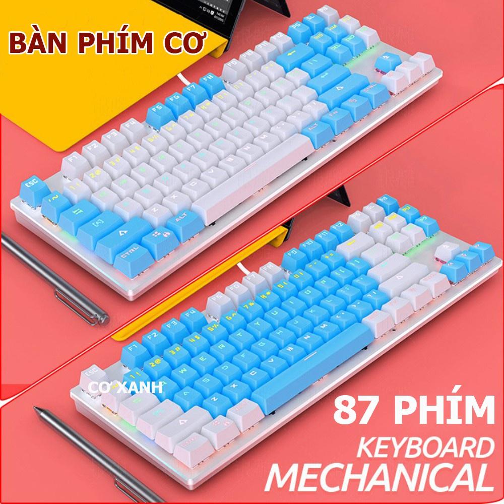 Bàn Phím Cơ Gaming VINETTEAM K400 Led RGB siêu đẹp 87 phím 10 Chế Độ Khác Nhau Chơi Game Dùng Văn Phòng Cực Đã Tương Thích Với Laptop PC Máy Tính Kiểu Dáng Gaming - Hàng Chính Hãng