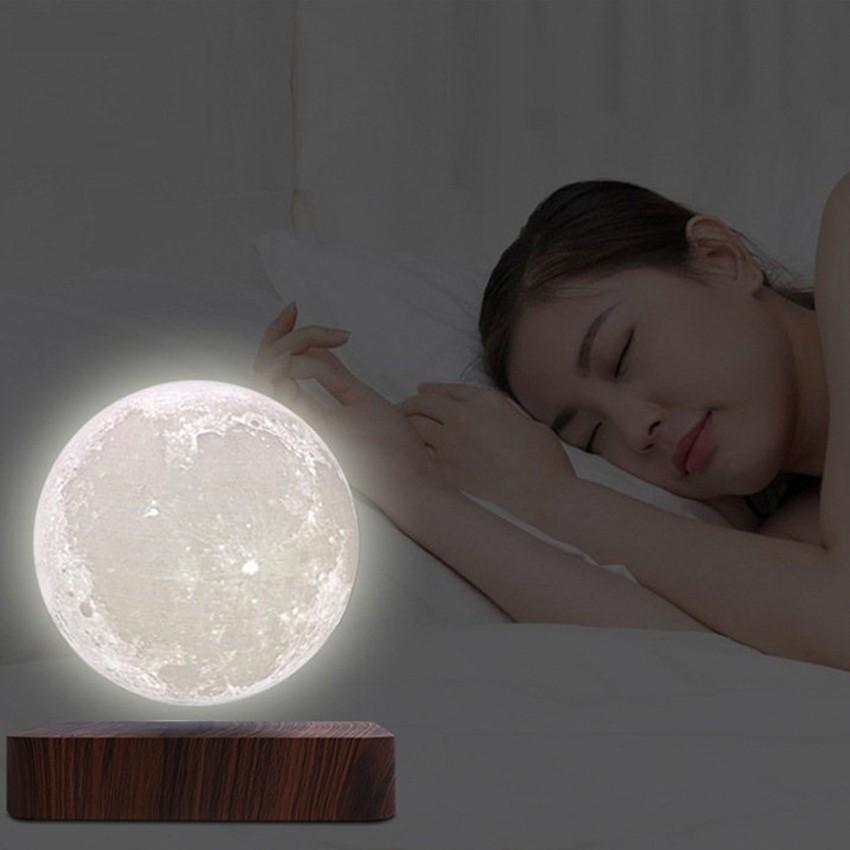 Đèn ngủ mặt trăng lơ lửng LED cảm ứng in 3D cao cấp - Quả Cầu Mặt Trăng Bay Magnetic Levitation 3D Printing Moon Light