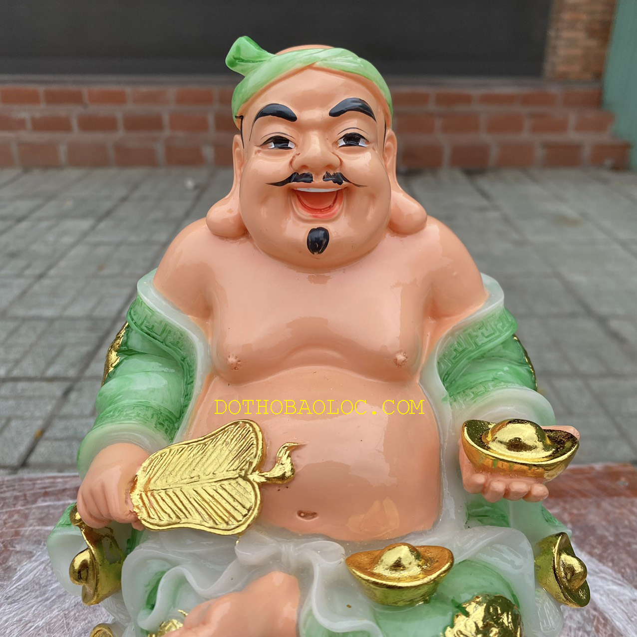 Tượng Thần tài Thổ Địa đá Việt Nam cao 25cm