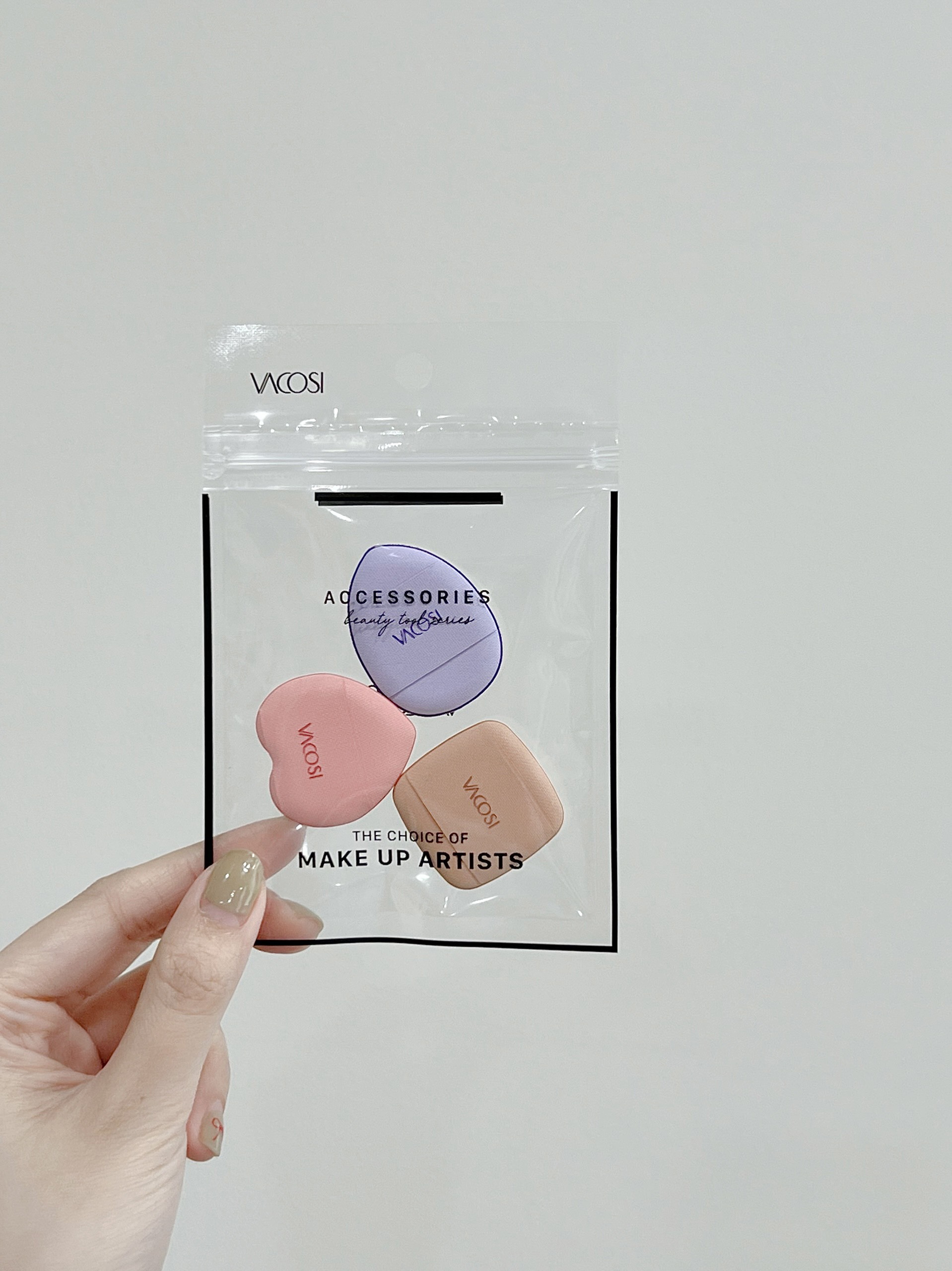 Set 3 bông mút mini xỏ ngón VACOSI TOP FINGER CUSHION - BP54-02
