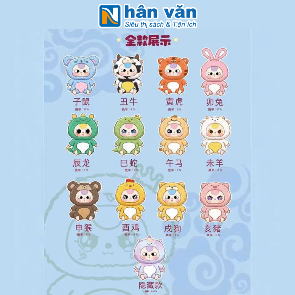 [Chính Hãng] Blindbox Baby Three Zodiac 12 Con Giáp - 1 Hộp Lẻ