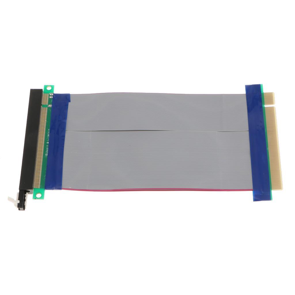 PCI-E Express 16X Riser Card Extender Extension Ribbon Flex Cable Adapter