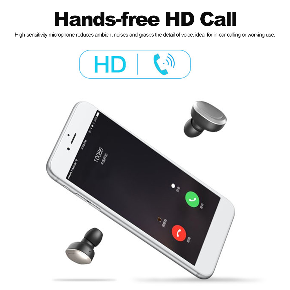 Tai Nghe Không Dây Nhét Tai Bluetooth Âm Thanh Nổi T12 Dual TWS Có Micrô