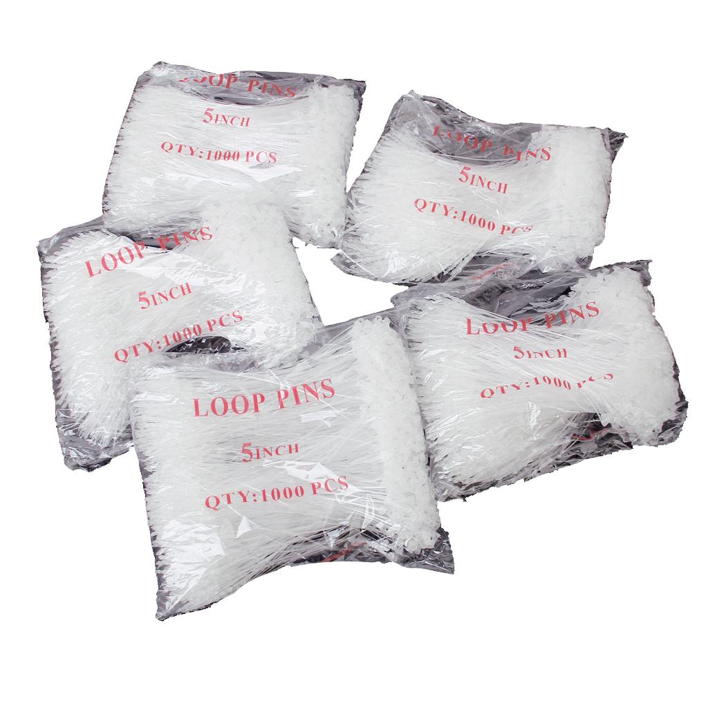 5000Pcs 5 '' Plastic Tag Line Tagging Tie for Jewelry Garment