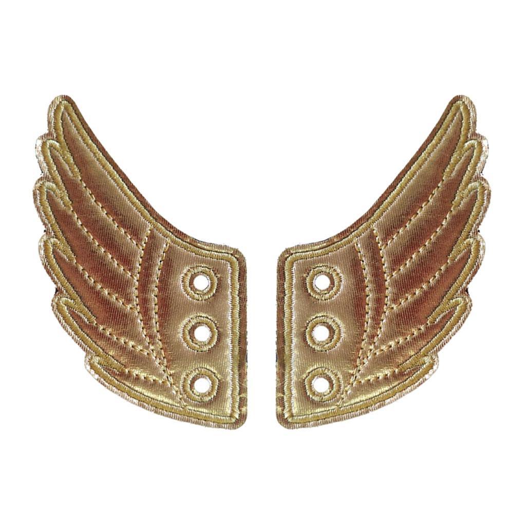 10-20pack 2Pcs Fashion Punk Angel Wings Shoes Sneaker Accessories Decorations