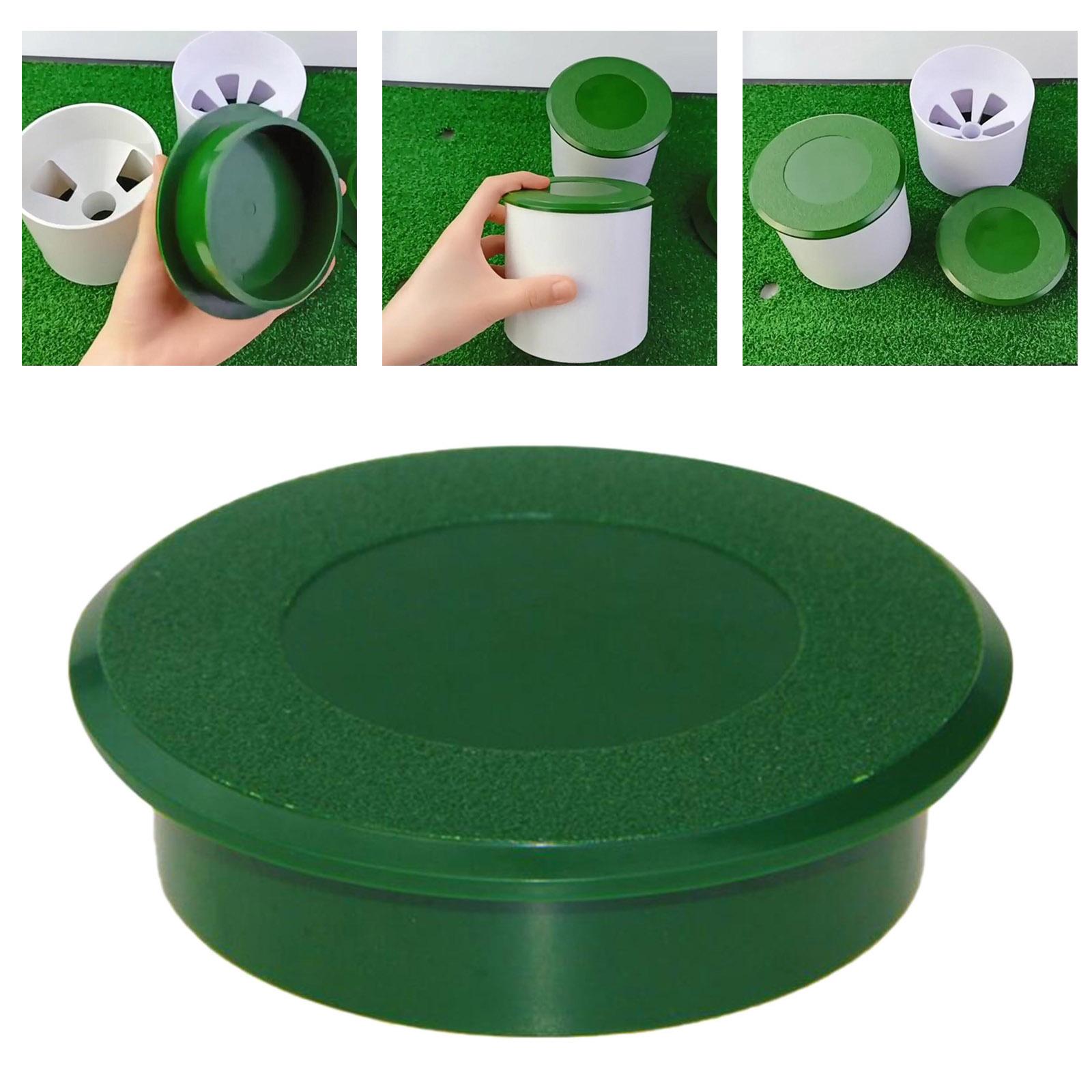 Durable Golf Cup Cover, Putting Hole Cup Protective  Lid Golf Practicing Training Aids for Outdoors Golf Course Green Accessories Golfer Gifts