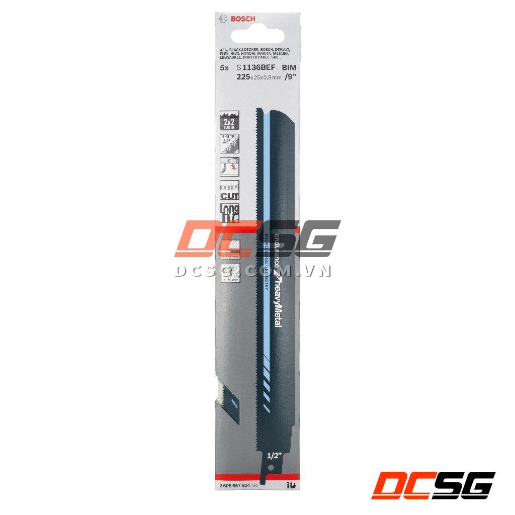 Lưỡi cưa kiếm cắt sắt dày 225x25x0.9mm S1127BEF Bosch 2608657524 | DCSG