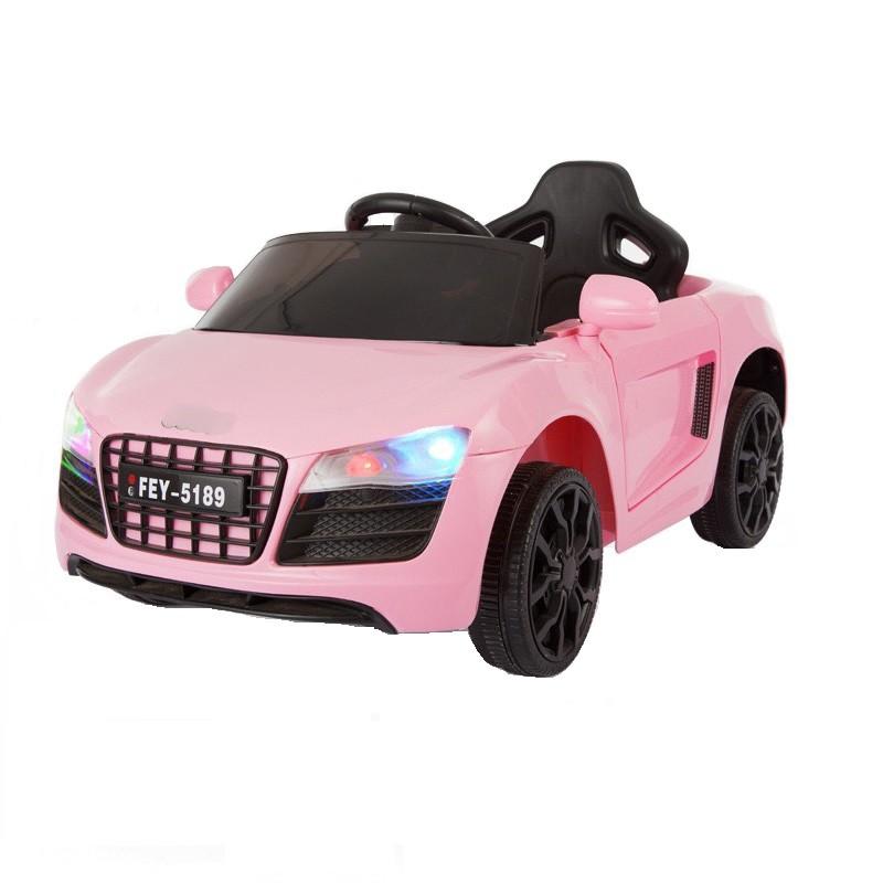 Ô tô xe điện đồ chơi cho bé AUDI FEY5189 tự lái và điều khiển từ xa (Đỏ-Trắng-Hồng)