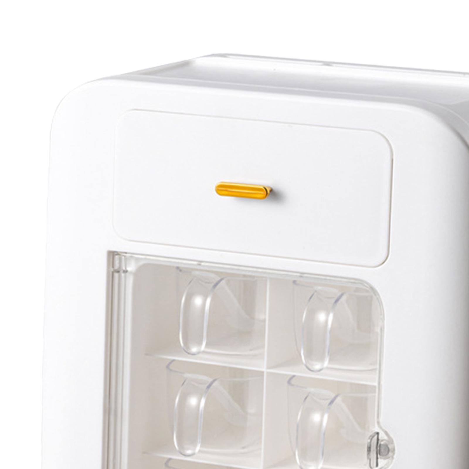 Wall Mount Spice Rack Seasoning Storage Box Kitchen Organizer Rack White