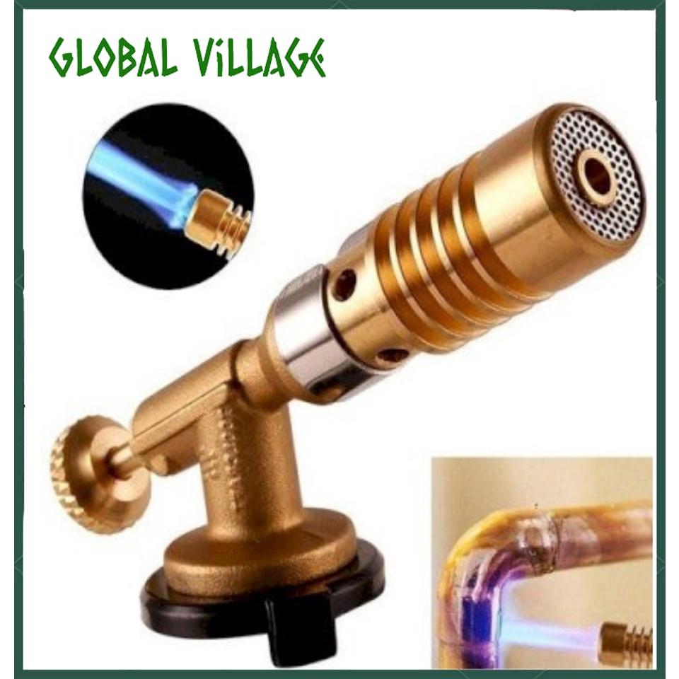 (HÀNG CÔNG TY CHÍNH HIỆU BH 5 NĂM) Đầu khò gas mini nhật cao cấp đồng nguyên khối có vòng chỉnh oxy nhiệt độ đến 1350°C
