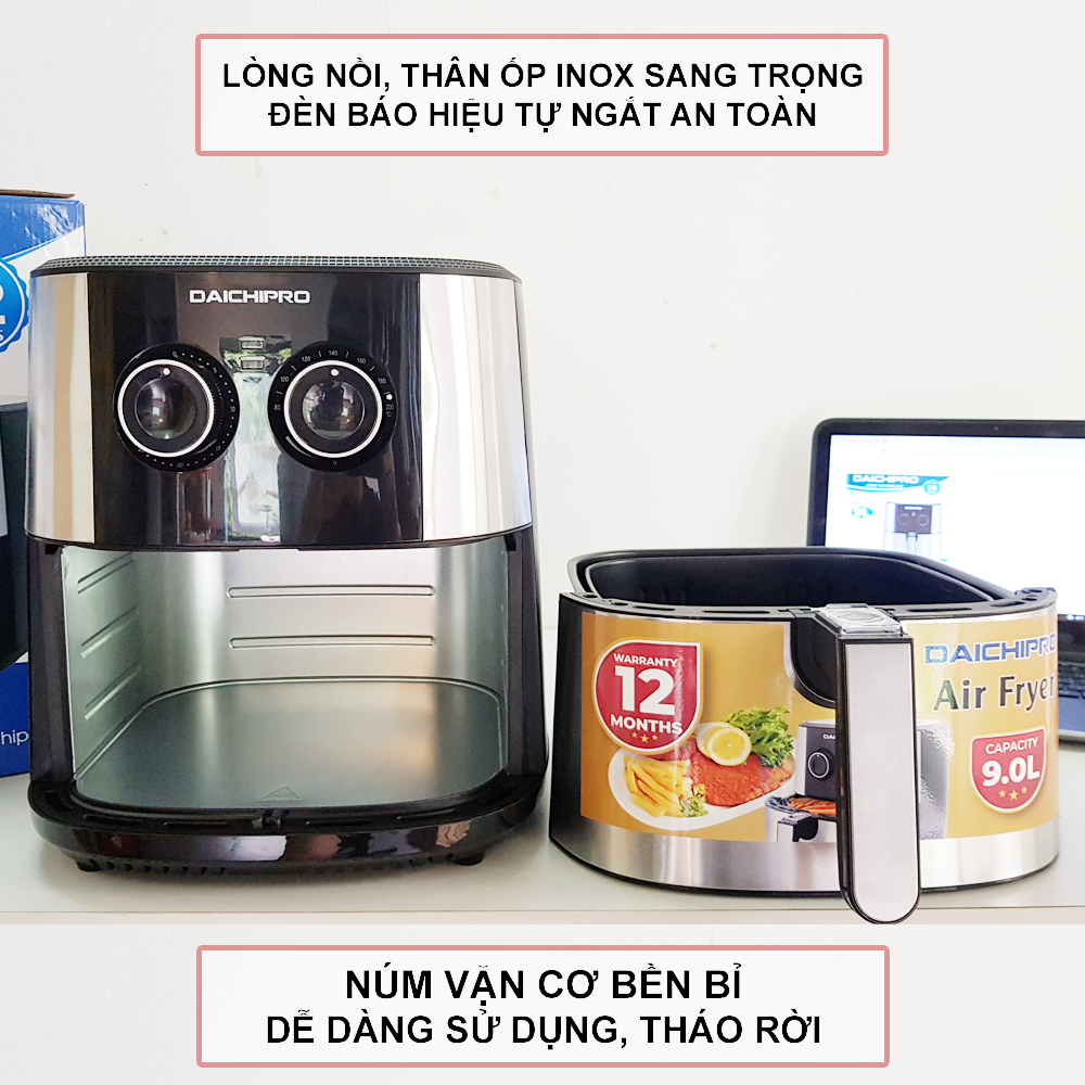 Nồi Chiên Không Dầu Daichipro DCP9A - Hàng Chính Hãng