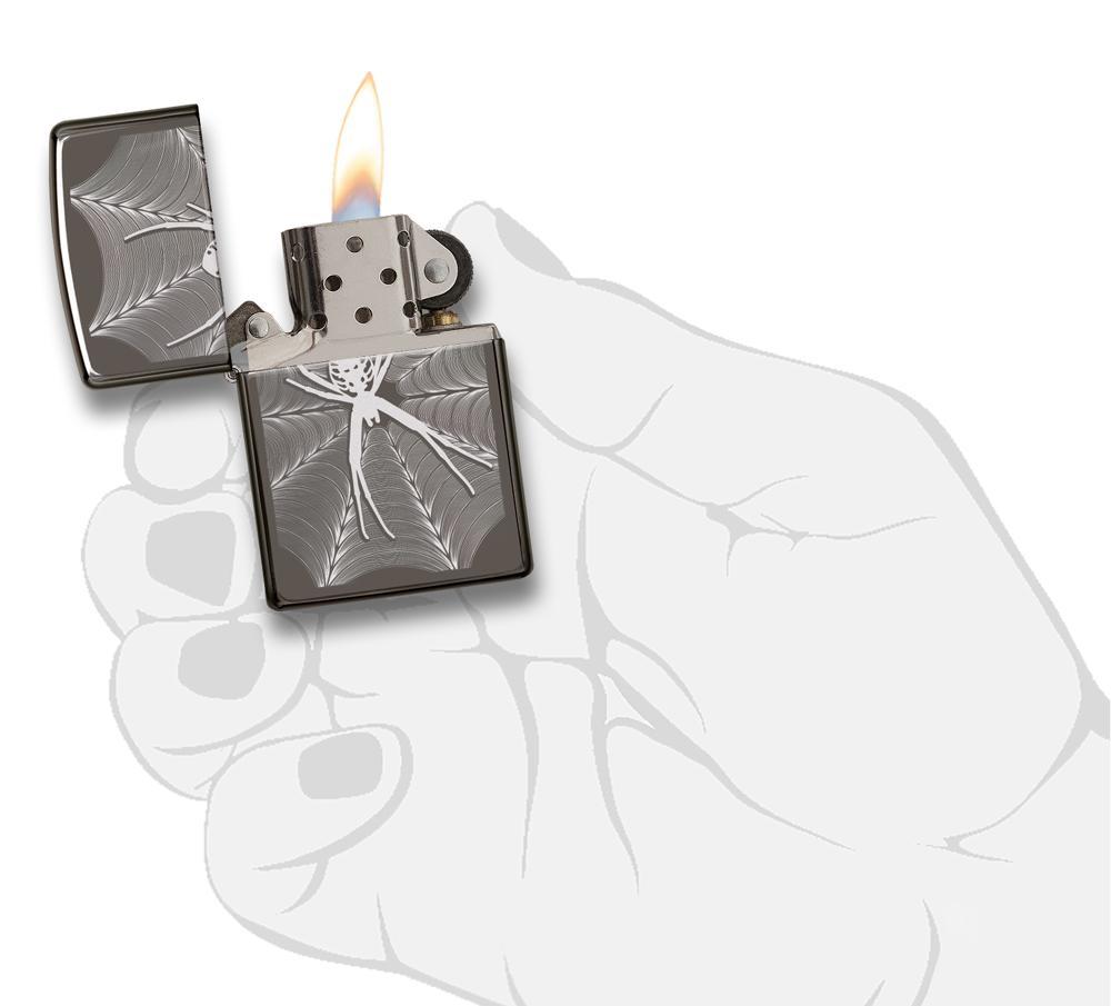 Zippo 29733 Spider & Web Design