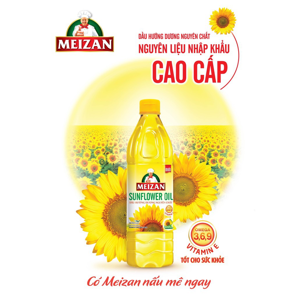 Dầu Hướng Dương Meizan 1L