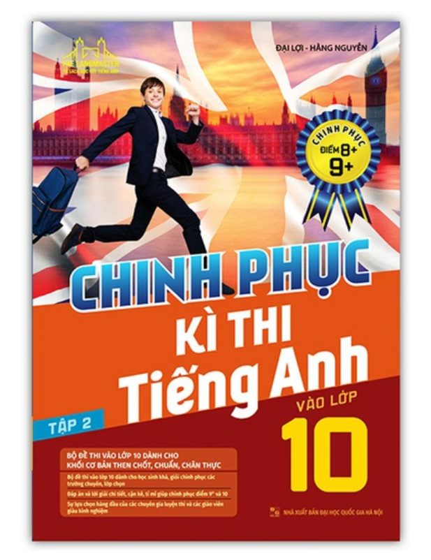 Sách - Combo Chinh Phục Kì Thi Tiếng Anh Vào Lớp 10 Tập 1 + 2