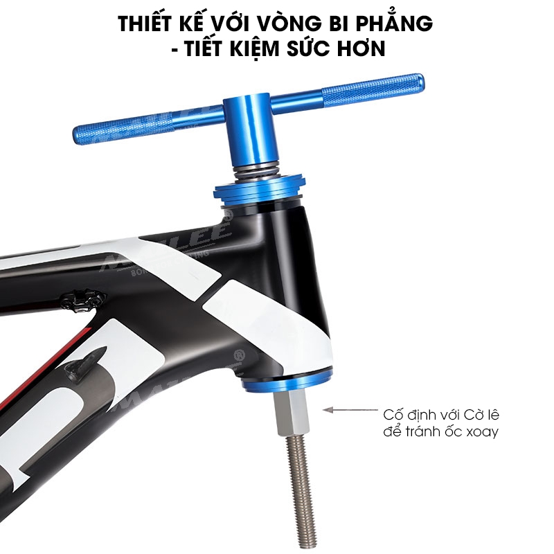 Dụng cụ tháo lắp bấm chén ép cổ xe đạp BB-2101, cho bát phốt, ép cốt trục giữa trục đạp CNC - Mai Lee