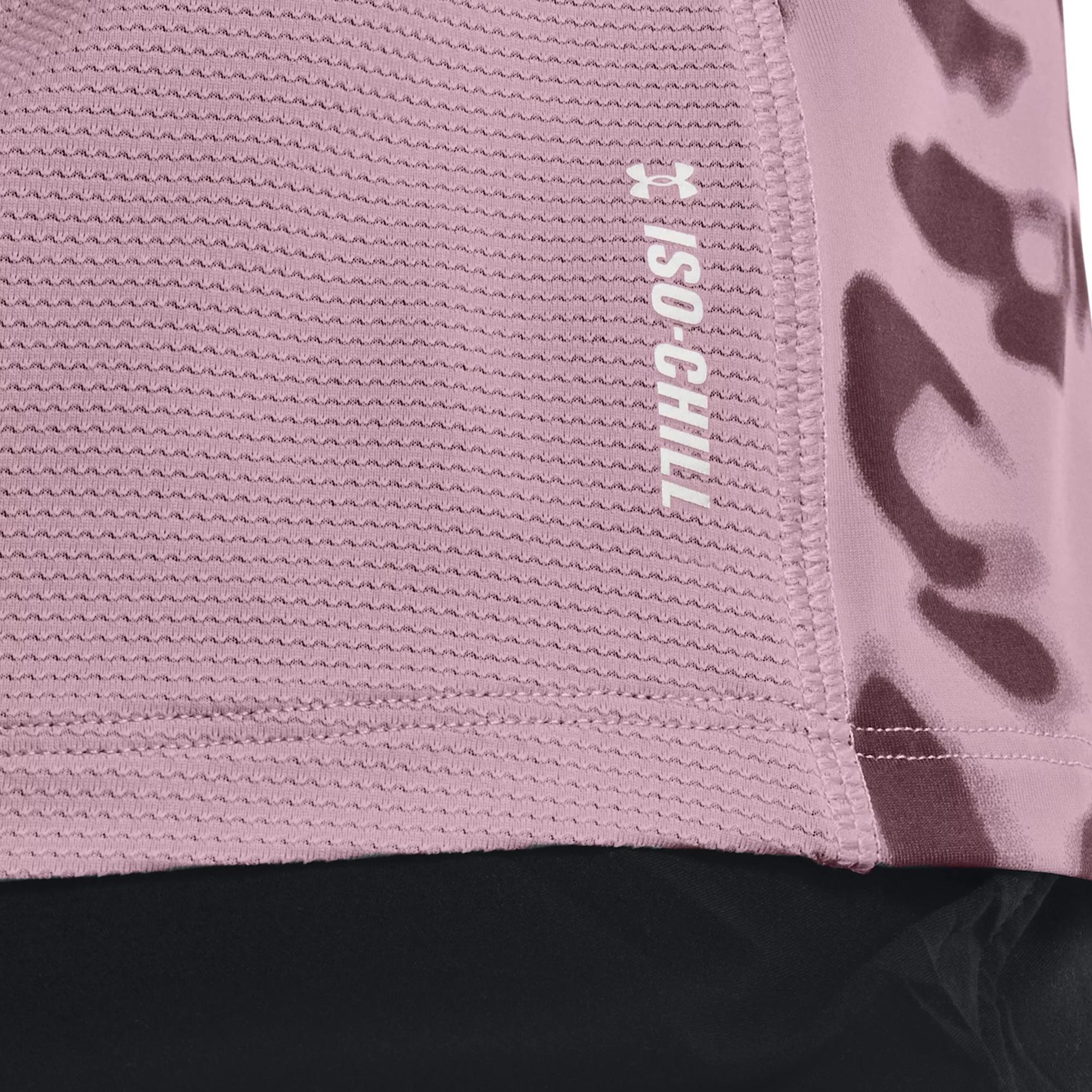 Áo thun tay ngắn chạy bộ nữ Under Armour Iso Chill 200 Print - 1365688-698