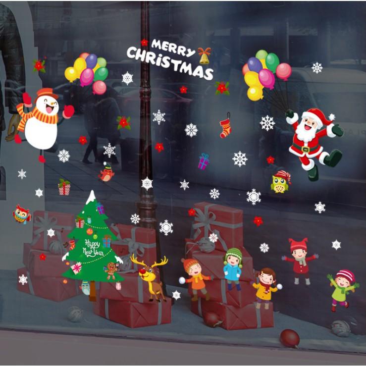 Decal trang trí noel mừng giáng sinh vui nhộn