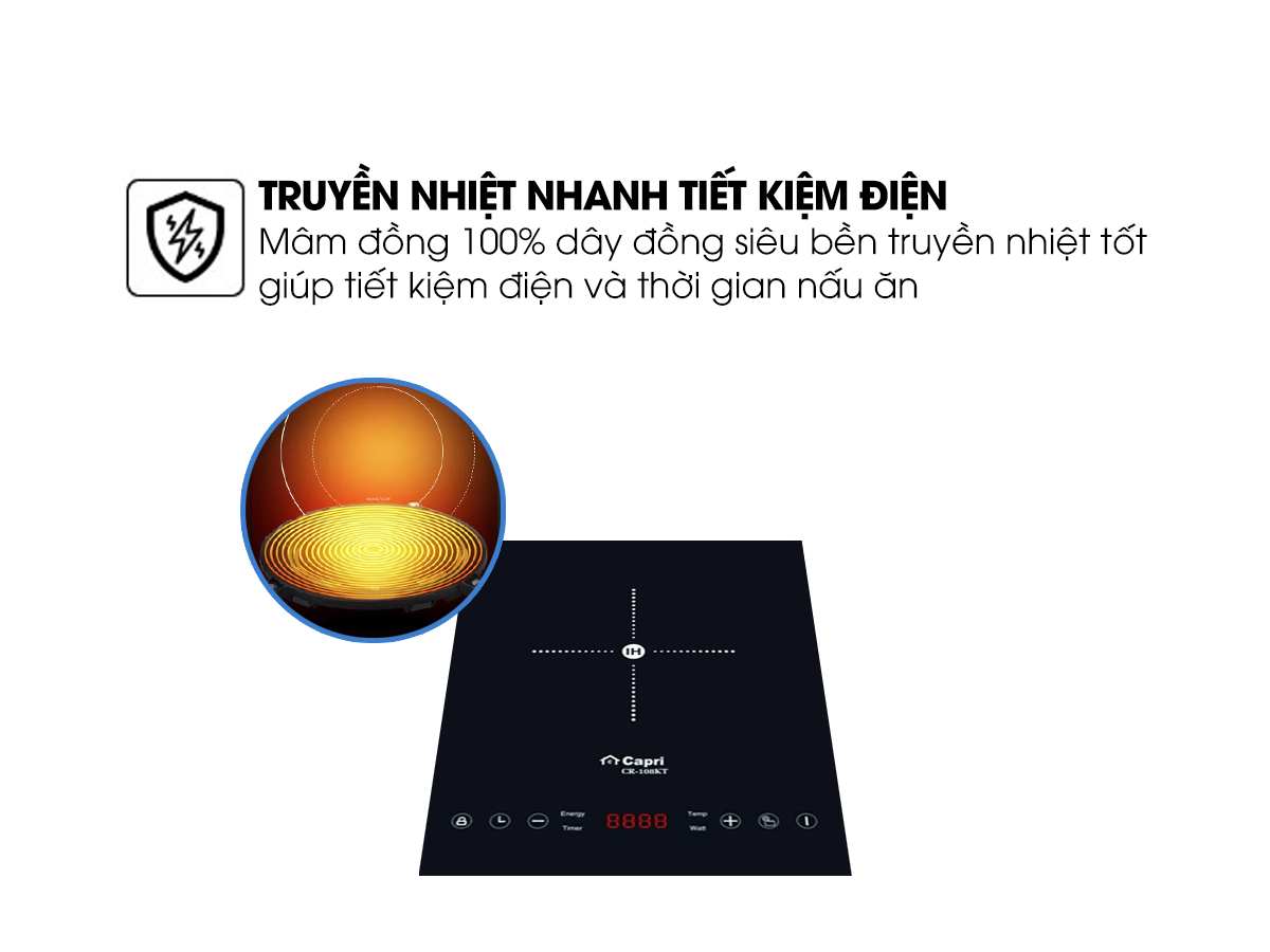 Bếp Từ Đơn Capri CR-108KT - Hàng chính hãng