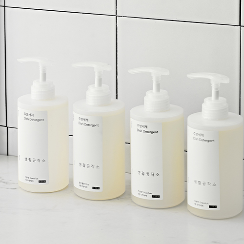 Nước rửa chén gốc thực vật Saengong Hàn Quốc chai 500ml, hương gạo