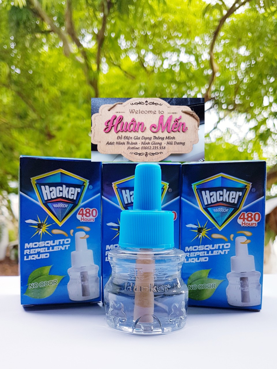 Combo 10 lọ xông tinh dầu đuổi muỗi HAC KER dùng 30 đêm