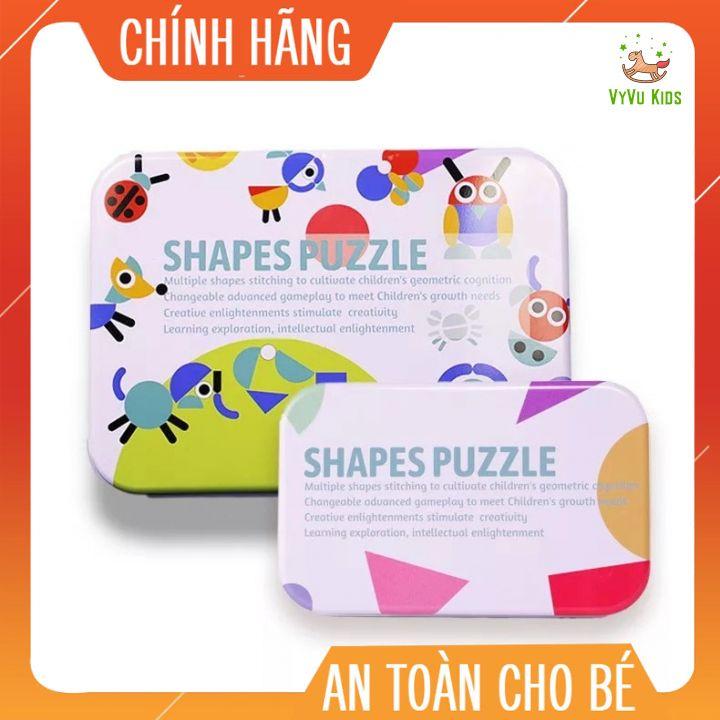 Bộ ghép hình con vật bằng gỗ ĐỒ CHƠI GIÁO DỤC️ giúp trẻ kích thích sáng tạo