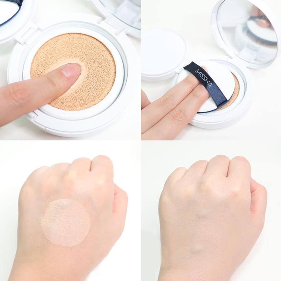 Phấn Nước Misa Magic Cushion Cover Lasting Hồng Hàn Quốc 15g