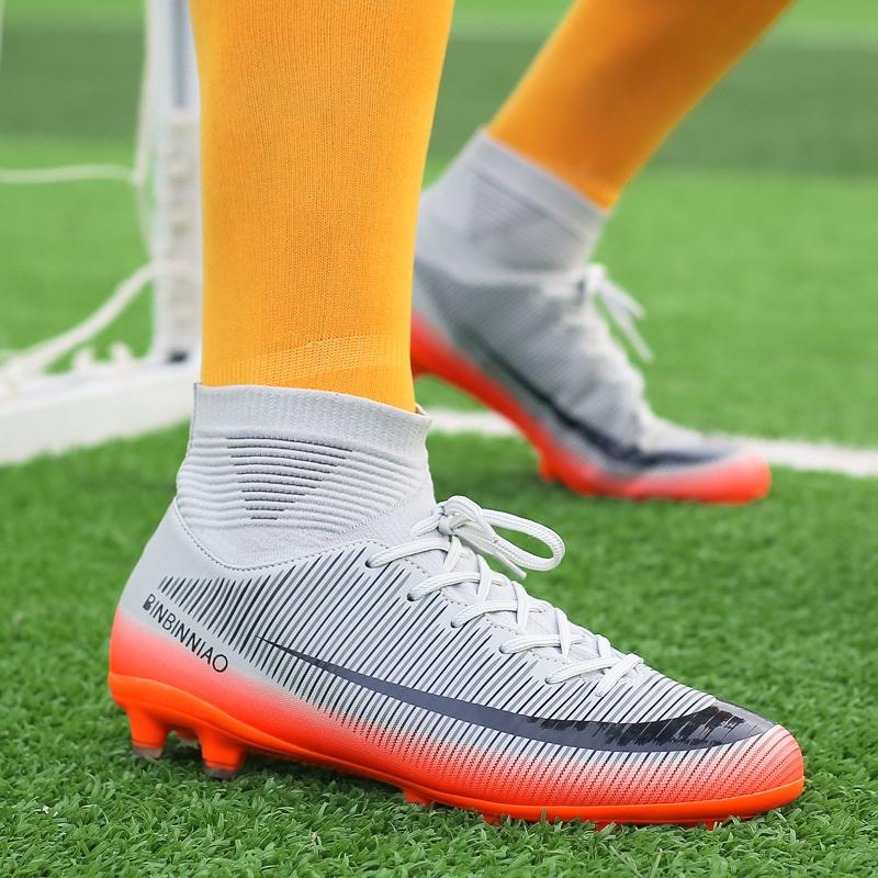 LSYAAAAA 2023 Giày bóng đá nam Giày bóng đá chống trượt ngoài trời Giày bóng đá trẻ em TF/GF Đào tạo Futsal Giày bóng đá siêu chống trượt cỏ Giày thể thao bóng đá